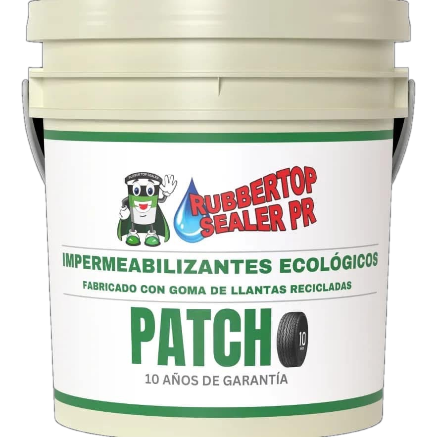 Balde de RubberTop Patch para reparación de techos en Puerto Rico
